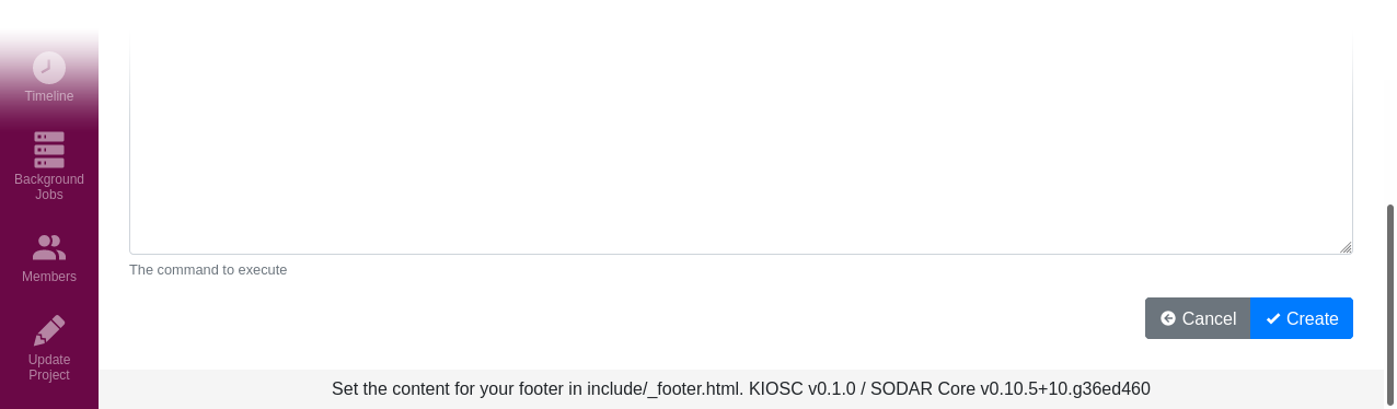 Create container