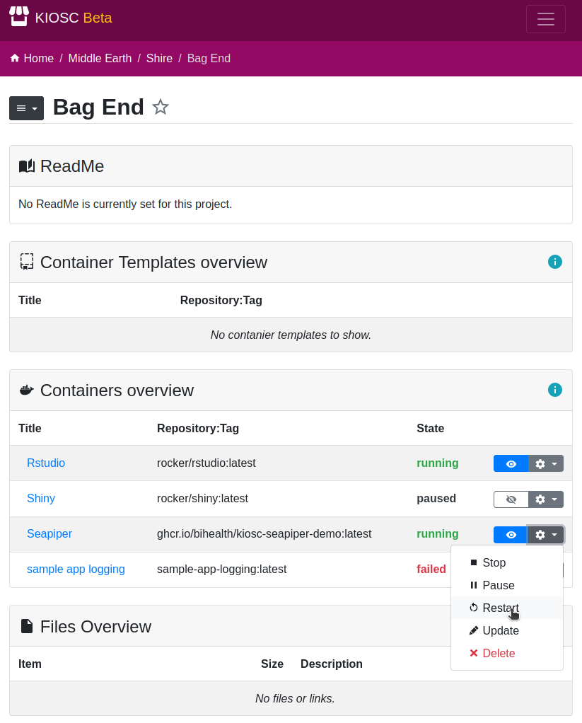 Containers overview