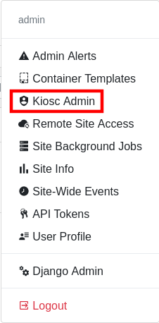 Kiosc administration overview